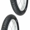 Caoutchouc 2x Pneu Noir 14 X 2.00" (50-254) Lisse ORTEM VENOM Vélo Enfant Junior Mixte Route Chemin