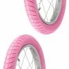 Caoutchouc 2x Pneu Rose 16 X 2.00" (50-305) Lisse ORTEM VENOM Vélo Enfant Junior Mixte Route Chemin