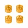 4x CAPUCHON DE VALVE SCHRADER ALUMINIUM JAUNE OR ANTI-POUSSIERE ROUE JANTE -Acier Cr-Mo Soldes 4x capuchon de valve schrader aluminium jaune or anti poussiere roue jante