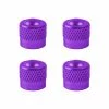 4x CAPUCHON DE VALVE SCHRADER ALUMINIUM VIOLET ANTI-POUSSIERE ROUE JANTE