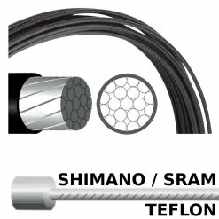 Acier Galvanisé Recouvert D'une Couche De PTFE Câble De Dérailleur SHIMANO SRAM PTFE TEFLON