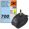 Elastomère CHAMBRE A AIR VELO 700x25C 28C (25/28-622) VALVE PRESTA 40MM ROUTE COURSE -Acier Cr-Mo Soldes chambre a air velo 700x25c 28c 2528 622 valve presta 40mm route course