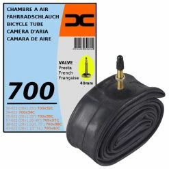 Butyle CHAMBRE A AIR VELO 700x32C 40C (32/40-622) VALVE PRESTA 40MM VTC ROUTE VILLE