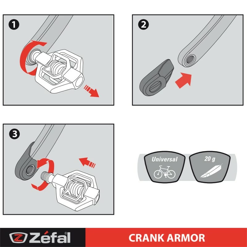 Elastomère Embouts De Protection CRANK ARMOR ZEFAL NOIR 4 Elastomère Embouts De Protection CRANK ARMOR ZEFAL NOIR – Image 2