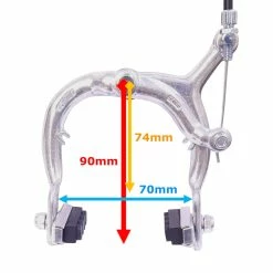 Aluminium Étrier De Frein Traditionnel Caliper Roue Avant Arrière 74-90mm Tirage Latéral Cycle Vintage Ville Course -Acier Cr-Mo Soldes etrier de frein traditionnel caliper roue avant arriere 74 90mm tirage lateral cycle vintage ville course 7