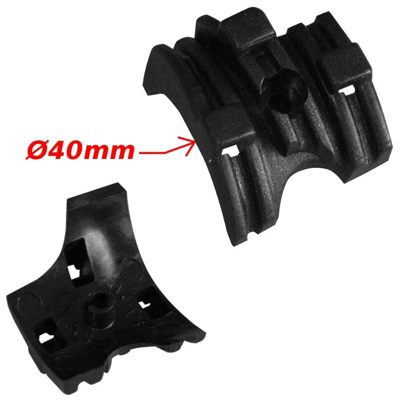 Plastique Guide Câble Triple 40mm à Clipser 3 Plastique Guide Câble Triple 40mm à Clipser