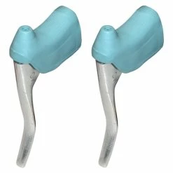 Aluminium KIT LEVIER DE FREIN ET REPOSE MAIN PAIRE COCOTTE VINTAGE VELO COURSE 22.2MM ALU -Acier Cr-Mo Soldes kit levier de frein et repose main paire cocotte vintage velo course 222mm alu 4