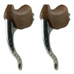 Acier Cr-Mo Soldes -Acier Cr-Mo Soldes kit levier de frein perfore et repose main paire cocotte vintage velo course 222mm alu 1