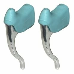 Aluminium KIT LEVIER DE FREIN PERFORE ET REPOSE MAIN PAIRE COCOTTE VINTAGE VELO COURSE 22.2MM ALU -Acier Cr-Mo Soldes kit levier de frein perfore et repose main paire cocotte vintage velo course 222mm alu 5