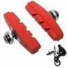 Elastomère Patins De Frein FIXIE BMX 50mm Rouge (paire) -Acier Cr-Mo Soldes patins de frein fixie bmx 50mm rouge paire