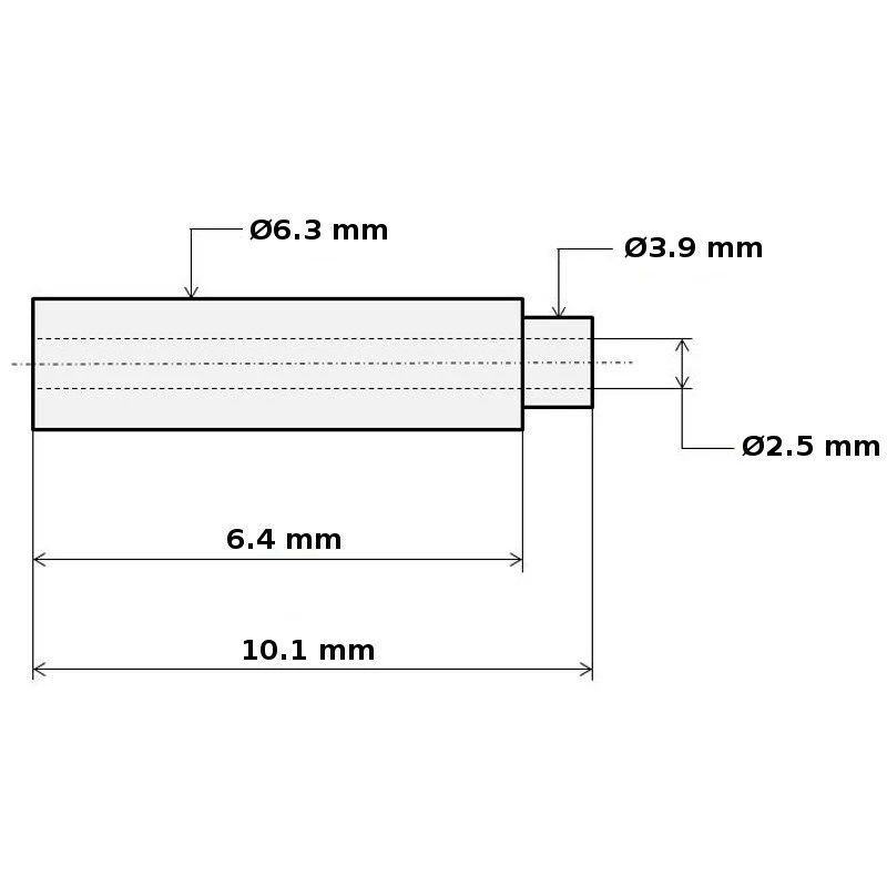 Laiton Serre Câble D4 L4 - D6 L10 4 Laiton Serre Câble D4 L4 - D6 L10 – Image 2