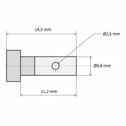 Acier Inoxydable Serre Câble D6.8 L11.2 -Acier Cr-Mo Soldes serre cable d68 l112 1