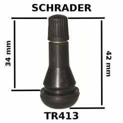 Elastomère Valve Tubeless SCHRADER -Acier Cr-Mo Soldes valve tubeless schrader 2